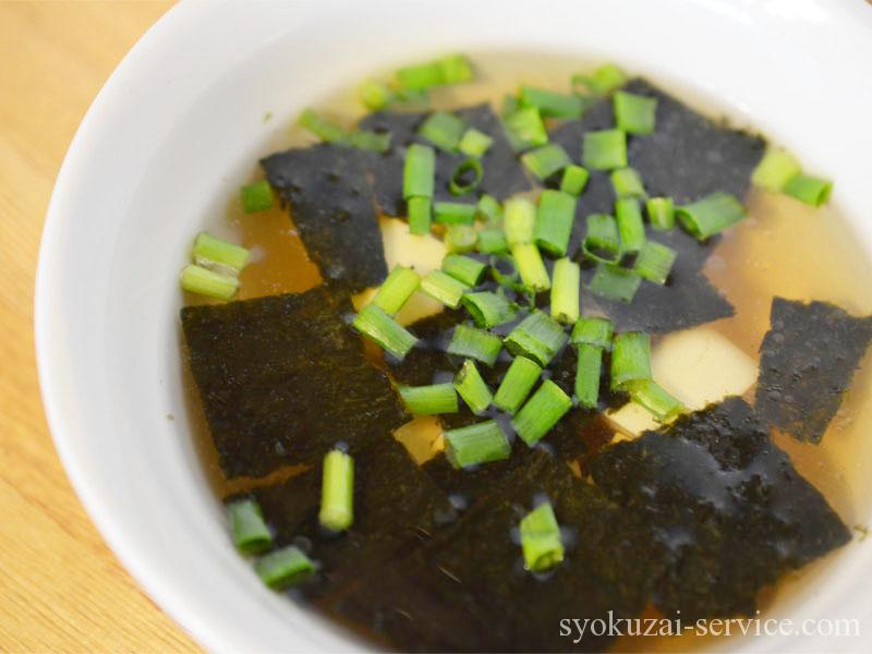 オイシックスの豆腐の韓国風スープを作ってみました